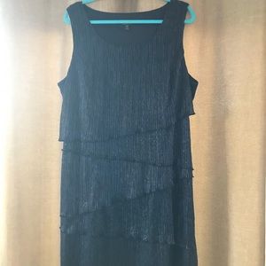 NWOT. Blue metallic dress